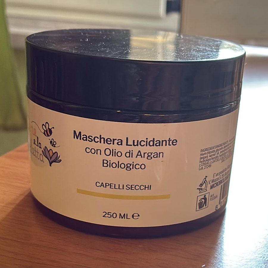 Maschera lucidante con olio di argan biologico da 250 ml